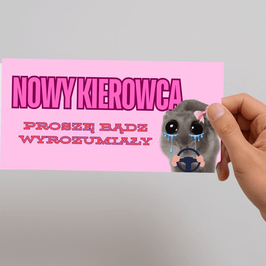 Magnes - NOWY KIEROWCA – proszę bądź wyrozumiały (20x10cm)