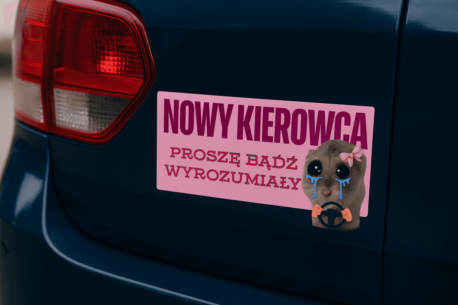 Magnes - NOWY KIEROWCA – proszę bądź wyrozumiały (20x10cm)