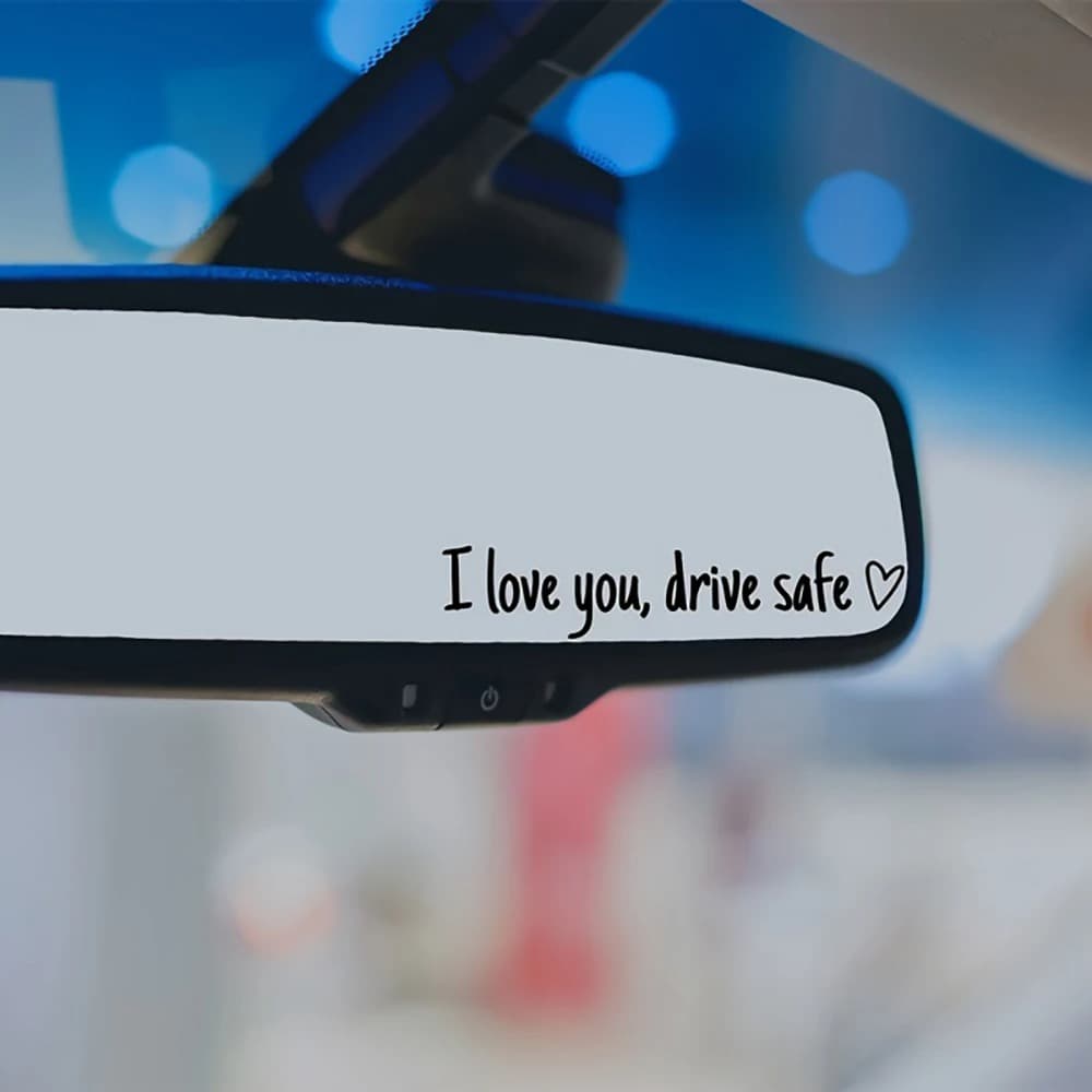 Naklejka - I Love You Drive Safe (11x2cm)